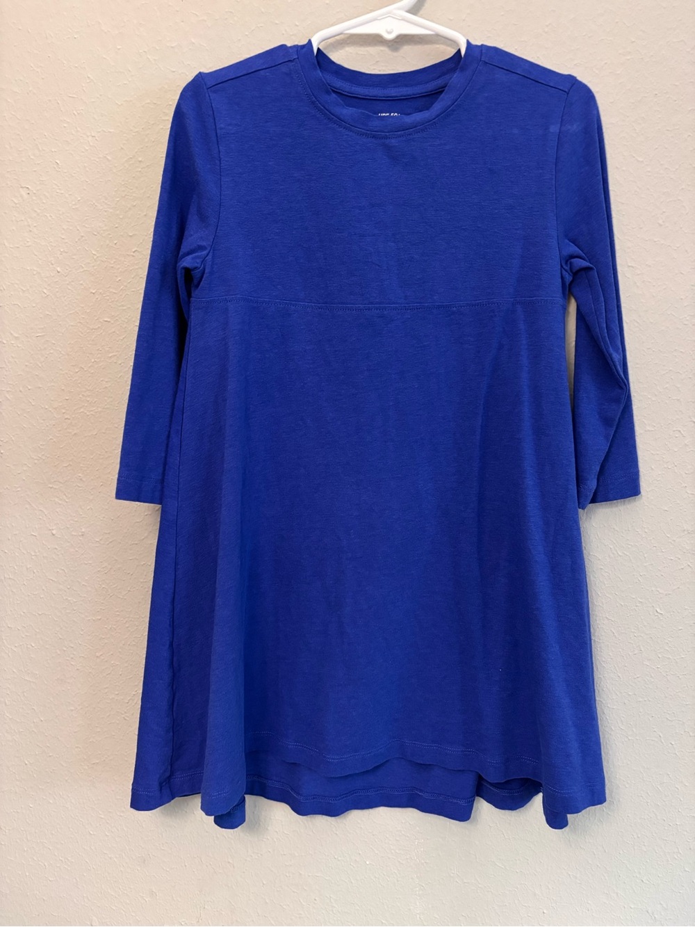 Coolibar Girls' Royal Blue Long Sleeve UPF 50 High-Low Dress